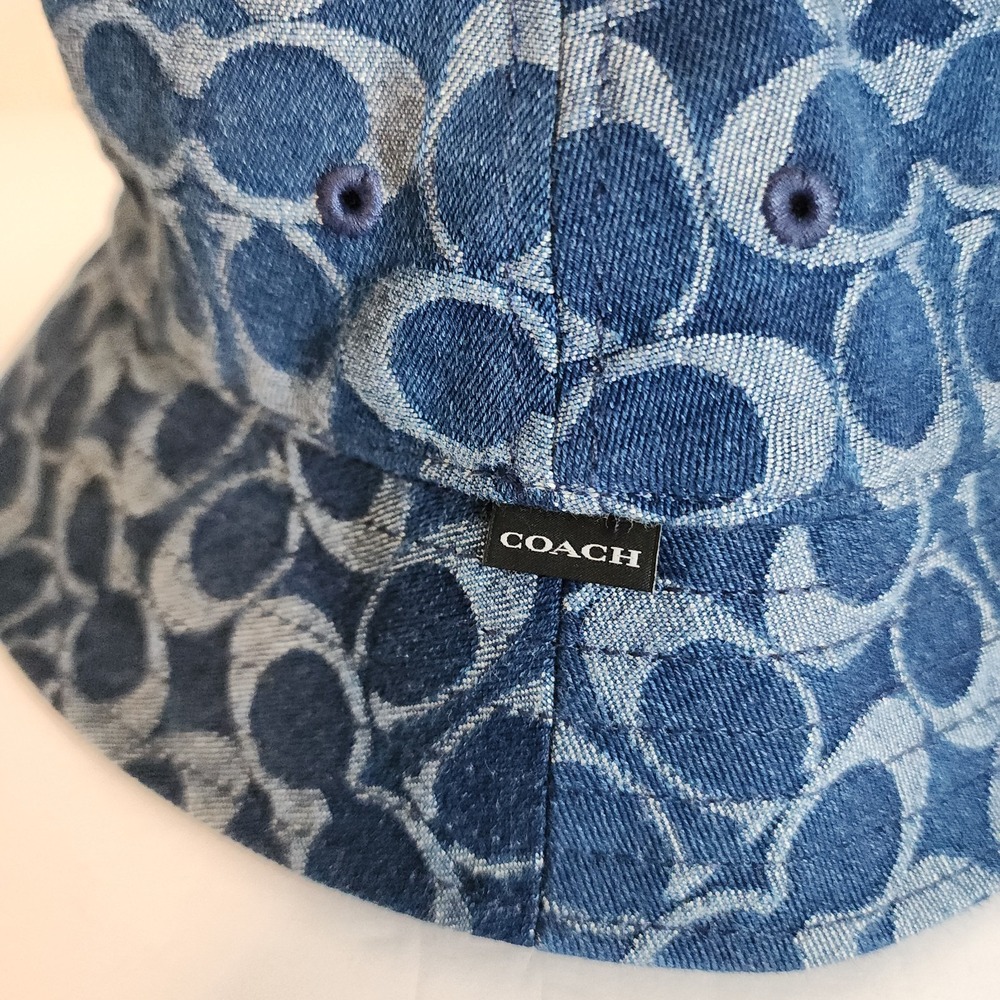 Coach Blue Patterned Bucket Hat - Picture 2 of 7